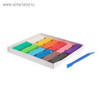 Пластилин 12 цветов 240 г, "Гамма" "Классический", со стеком Пластилин 12 цветов 240 г, "Гамма" "Классический", со стеком