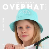 Панама детская для девочки &laquo;Ракетки&raquo;, цвет бирюзовый, р-р 54
