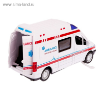 Парковка «Скорая помощь» с металлической машинкой и рацией, световые и звуковые эффекты Парковка «Скорая помощь» с металлической машинкой и рацией, световые и звуковые эффекты