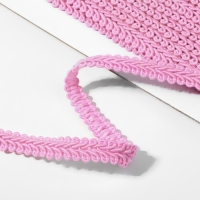 Тесьма декоративная &laquo;Шанель&raquo;, 10 мм, 10 &plusmn; 1 м, цвет розовый