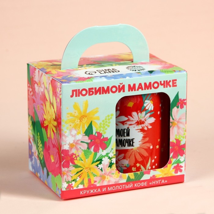 Набор &laquo;Любимой мамочке&raquo;: кофе молотый 30 г. и кружка 300 мл.