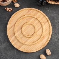 Менажница Доляна &laquo;Гипноз&raquo;, 25&times;25&times;1,5 см, бамбук