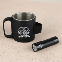 Кружка туристическая с фонариком «Иди в поход», 175 мл Кружка туристическая с фонариком «Иди в поход», 175 мл