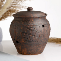 Банка для хранения чеснока 4 л молочение Банка для хранения чеснока 4 л молочение