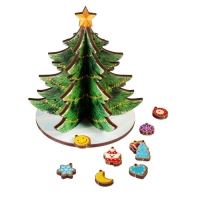 Модель из дерева &laquo;Ёлка сборная. Новогодние украшения&raquo;