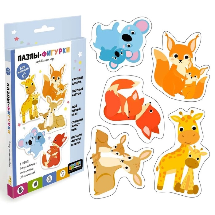 Пазлы-фигурки «Мама и малыш» Пазлы-фигурки «Мама и малыш»