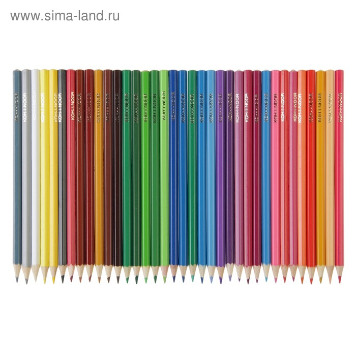 Карандаши 36 цветов Koh-I-Noor 3555, "Животные", европодвес