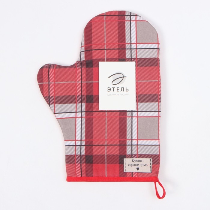 Новый год.Варежка-прихватка Этель "Уютное Рождество" 20х28 см, 100% хл, ватин 250 г/м2