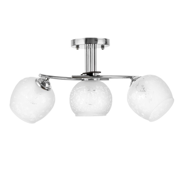 Люстра "Луис" 3xE27 40Вт хром 55x17x24см