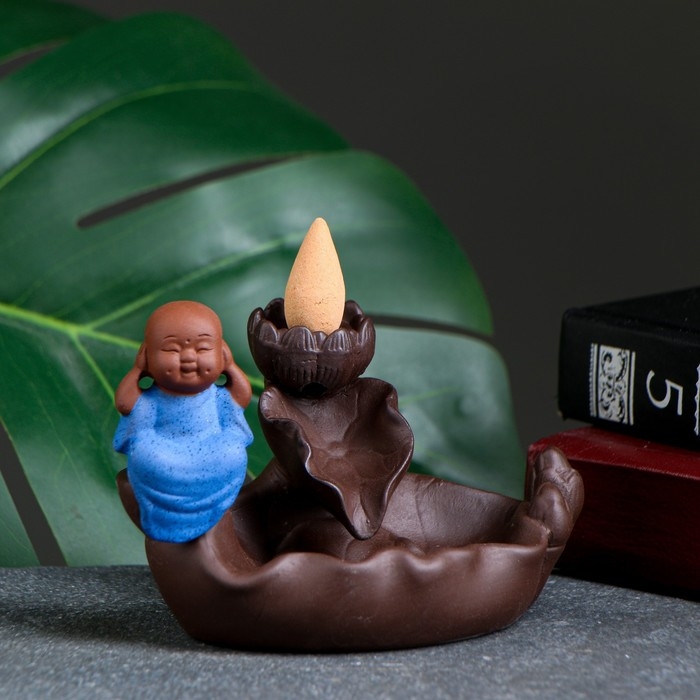 Подставка для благовоний Подставка для благовоний "Будда - тишина" 12х8х8см