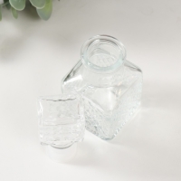 Диффузор для эфирных масел с крышкой "Ромбики" 50 мл прозрачный 4.5х4.5х10,5 см Диффузор для эфирных масел с крышкой "Ромбики" 50 мл прозрачный 4.5х4.5х10,5 см