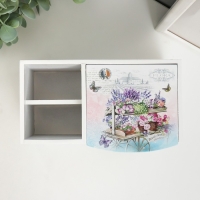 Шкатулка дерево с зеркалом и подставкой "Тележка с цветами" 10,8х18,5х10 см Шкатулка дерево с зеркалом и подставкой "Тележка с цветами" 10,8х18,5х10 см