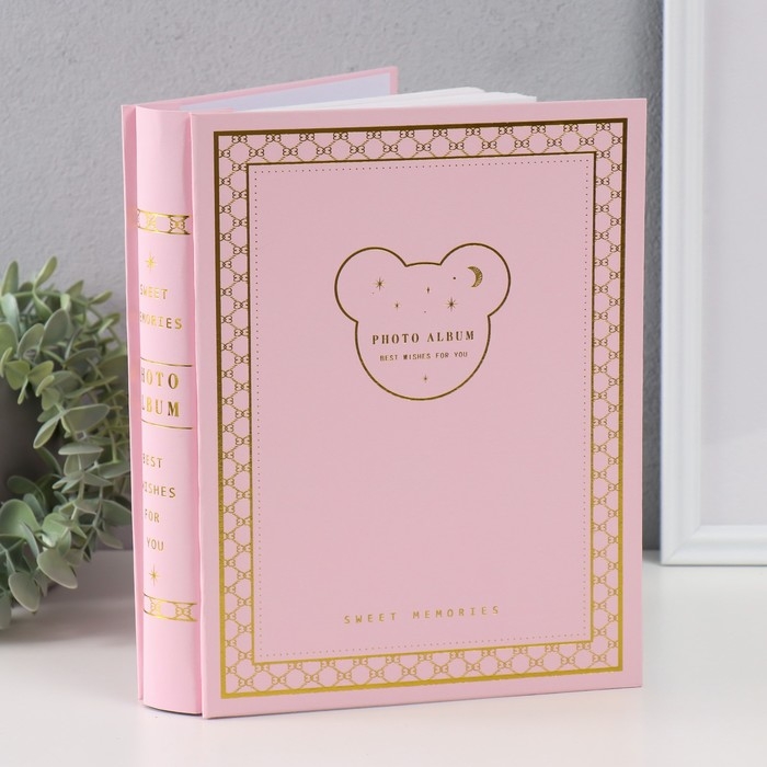 Фотоальбом на 200 фото 10х15 см "Медвежонок" МИКС 5,5х20,8х26,5 см