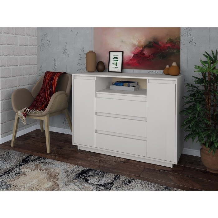 Комод "Сенатор-1", 1200 х 917 х 450, белый