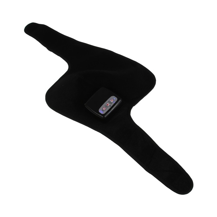 Массажёр для ног Luazon LEM-24 , бандаж на колено, нагрев до 65&deg;С, черный