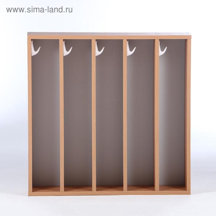 Полотенечница настенная (5-ти секционная), 700х130х690, ЛДСП, цвет бук