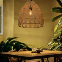 Светильник потолочный из ротанга "Альдо" 1х120Вт, Е27, 45х45х45 см Светильник потолочный из ротанга "Альдо" 1х120Вт, Е27, 45х45х45 см