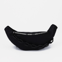 Поясная сумка на молнии, цвет чёрный Поясная сумка на молнии, цвет чёрный