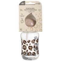 Поильник-непроливайка с трубочкой,от 9 мес., 270 мл., «Леопард», M&B Поильник-непроливайка с трубочкой,от 9 мес., 270 мл., «Леопард», M&B