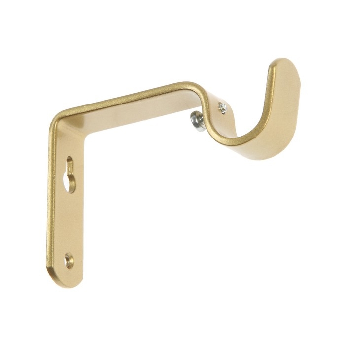 Кронштейн для карниза D20 однорядный 8 см, цвет золото Кронштейн для карниза D20 однорядный 8 см, цвет золото