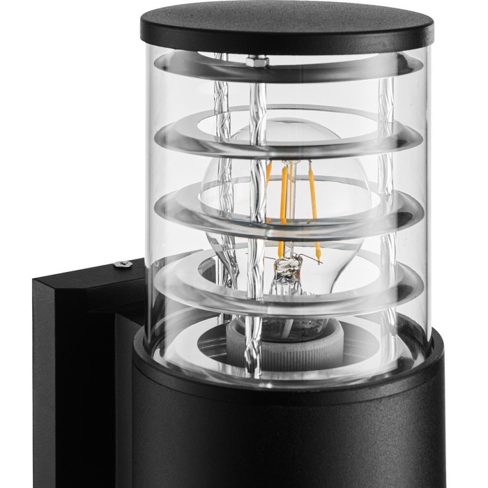 Светильник настенный, накладной Duwi TECHNO, 170х108х320мм, 2хЕ27, алюм/стекло, IP65, черный Светильник настенный, накладной Duwi TECHNO, 170х108х320мм, 2хЕ27, алюм/стекло, IP65, черный