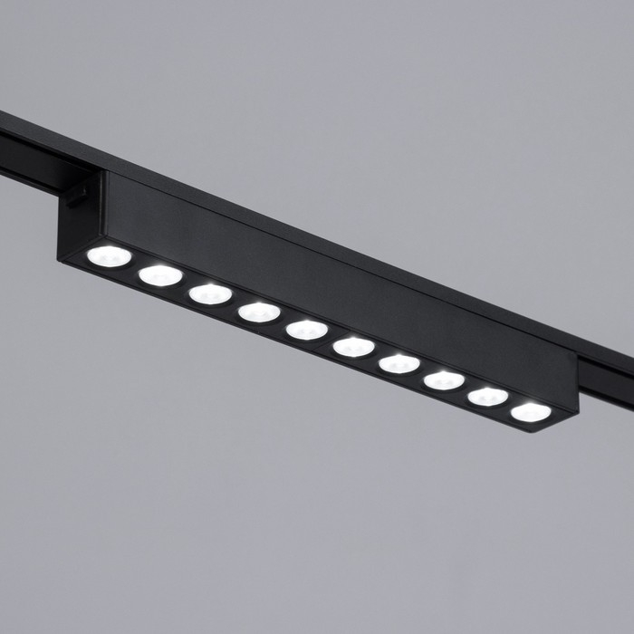 Светильник трековый ULTRA Светильник трековый ULTRA "Линза" LED 12Вт 3000K-5700К CRI90 черный 23х2,6х2,4см