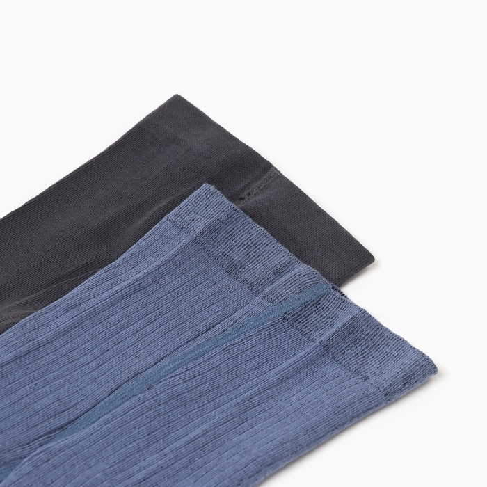 Набор колготок Крошка Я "Спецтехника", рост 86-92 см, графит/синий