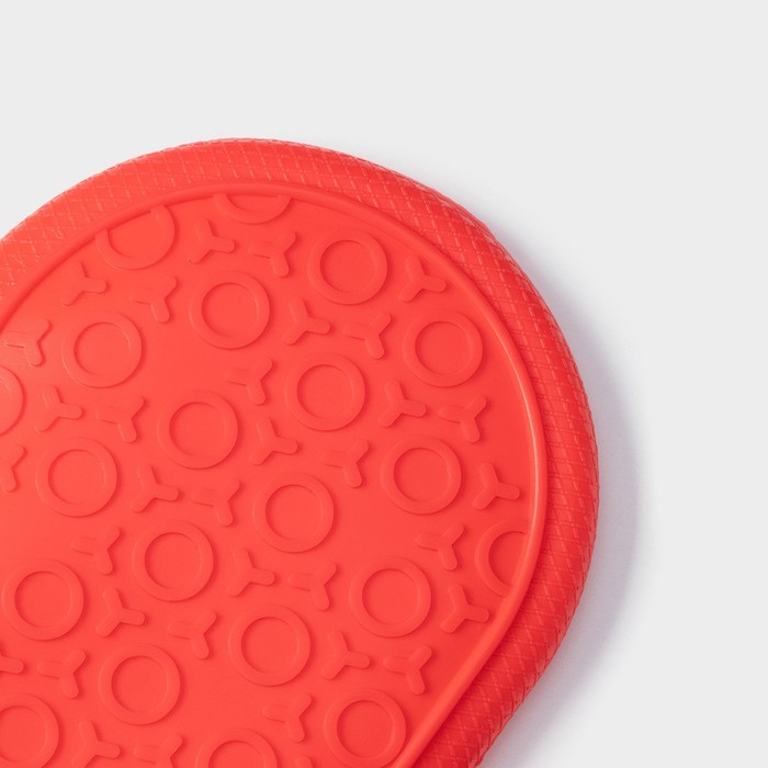 Рукавица для горячего Доляна &laquo;Профи&raquo;, силикон, 28&times;18,5&times;1,5 см, с манжетой, цвет красный