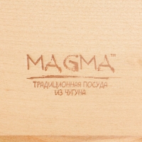 Кастрюля чугунная с крышкой Magma «Хотан», 750 мл, 18,6×14×7 см, индукция, цвет чёрный Кастрюля чугунная с крышкой Magma «Хотан», 750 мл, 18,6×14×7 см, индукция, цвет чёрный