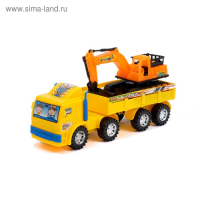 Грузовик инерционный «Стройка», цвета МИКС Грузовик инерционный «Стройка», цвета МИКС