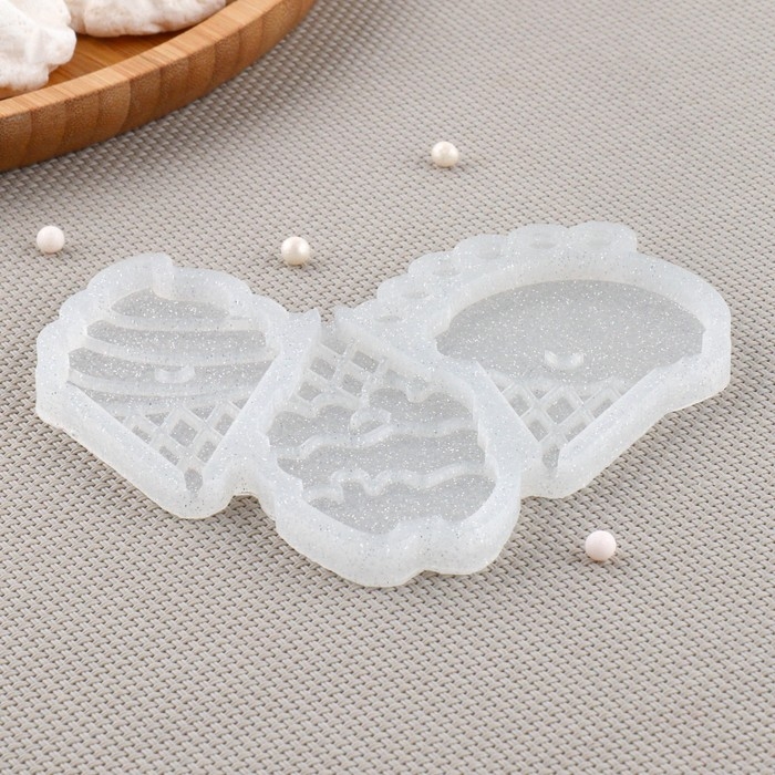 Силиконовый молд для леденцов и шоколада &laquo;Мороженое микс&raquo;, 7,5&times;4, 7,5&times;5 см, цвет прозрачный