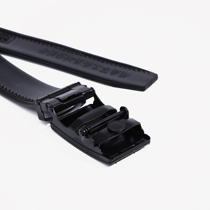 Ремень мужской, ширина 3,5 см, пряжка автомат, цвет чёрный Ремень мужской, ширина 3,5 см, пряжка автомат, цвет чёрный