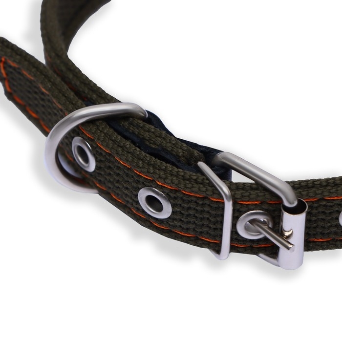 Ошейник брезентовый безразмерный двухслойный, 50 х 2 см, ОШ 22-45 см Ошейник брезентовый безразмерный двухслойный, 50 х 2 см, ОШ 22-45 см
