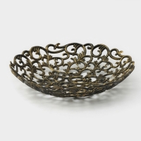 Ваза для хлеба и фруктов &laquo;Роскошь. Антик&raquo;, d=25 см, цвет МИКС