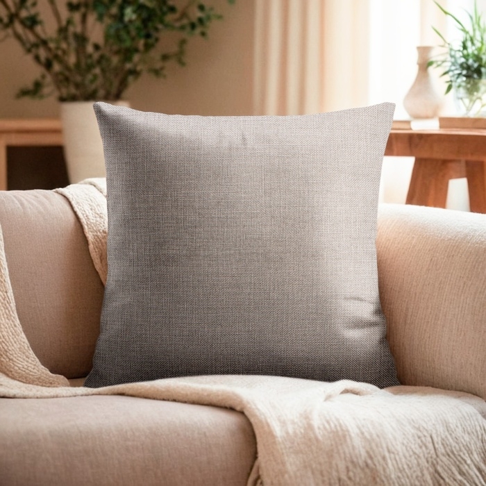 Наволочка декоративная Наволочка декоративная "Этель" рогожка 45*45 см серый, 100% п/э