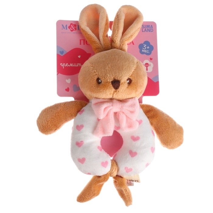 Погремушка мягкая &laquo;Зайка&raquo;, Mum&Baby