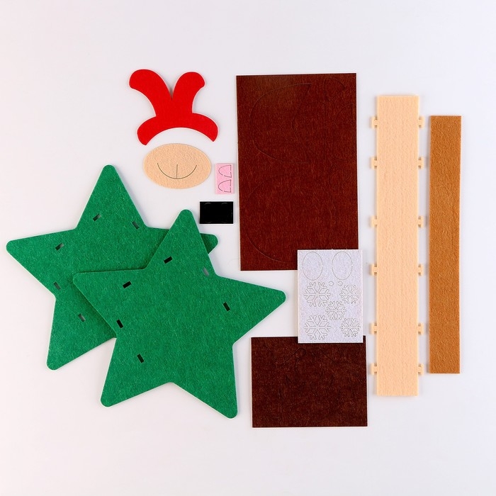 Набор для создания корзинки из фетра &laquo;Новый год! Веселый олень&raquo;