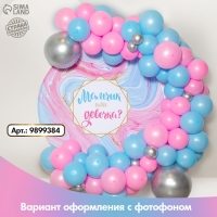 Набор воздушных шаров для фотозоны &laquo;Гендер пати&raquo;, 92 шт.