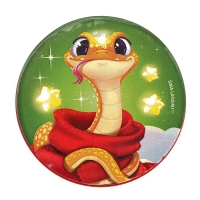 Новый год! Пружинка радуга &laquo;Веселая змея&raquo;, цвета МИКС, d.-5см, новогодний подарок