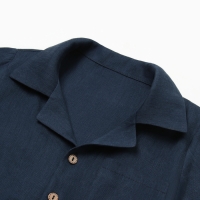 Костюм детский (рубашка и шорты) Крошка Я Linen, р. 86-92, синий