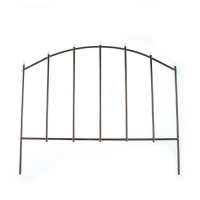 Ограждение декоративное, 73 &times; 410 см, 5 секций, металл, бронзовое, &laquo;Вертикаль&raquo;