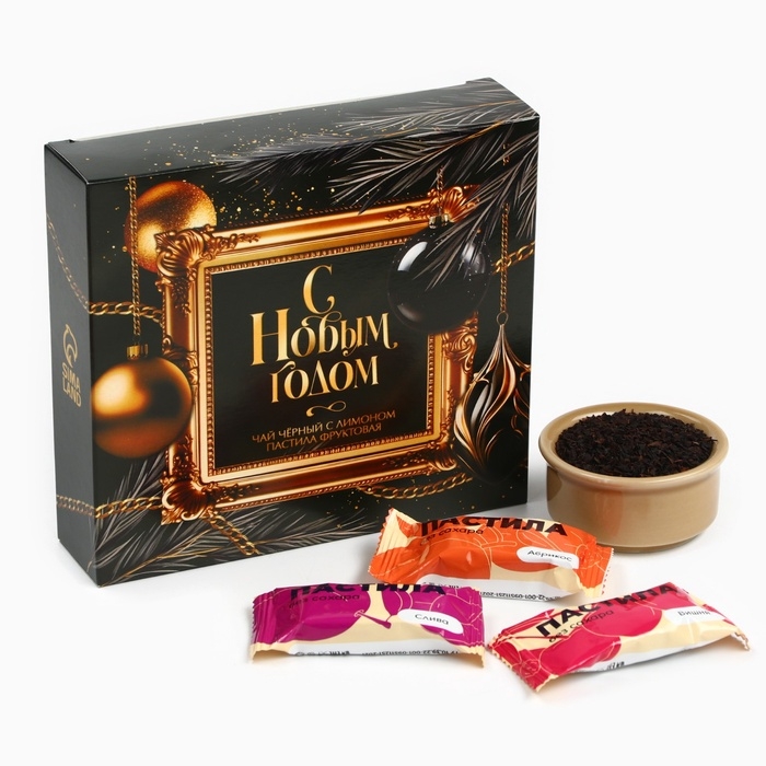 Набор Набор "С Новым годом " чай 50 гр, пастила
