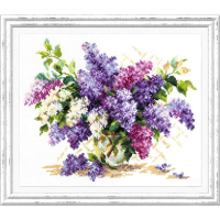 Набор для вышивания крестом &laquo;Сирень&raquo; 28 х 23 см