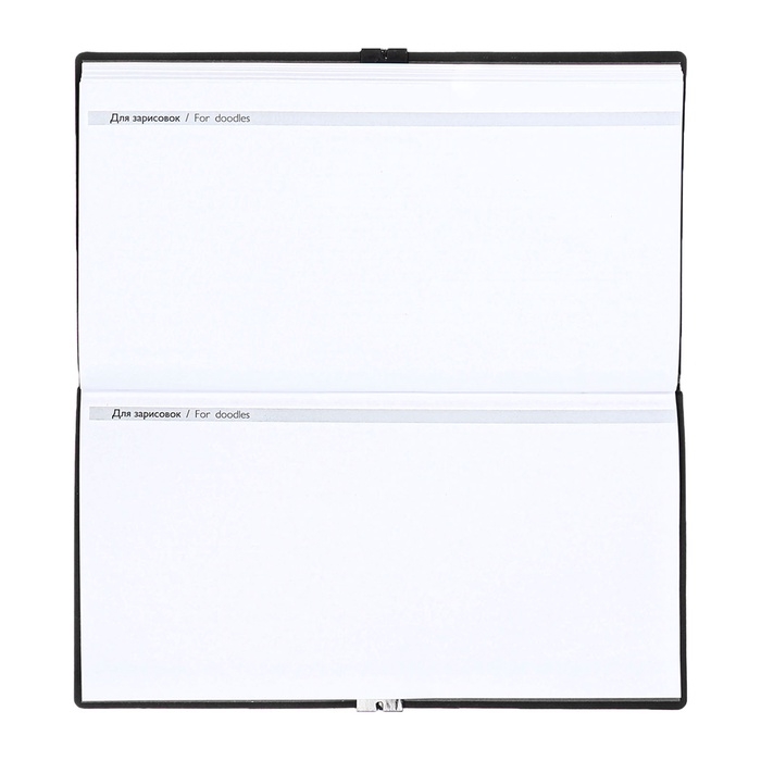 Еженедельник датир 2025г 175х95мм мягк обл иск кож 64л ESCALADA, бл тис, бл 70 г/м&sup2;,чёрный