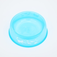 Миска пластиковая &laquo;Котик с рыбками&raquo;, 300 мл, синий