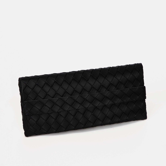 Футляр для очков на ремешке, длина 16,8 см, цвет чёрный Футляр для очков на ремешке, длина 16,8 см, цвет чёрный