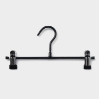 Вешалки для брюк и юбок, с зажимами, 5 шт, 26&times;13 см, цвет чёрный