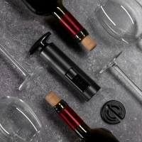 Штопор для вина Luazon, резак для фольги, черный Штопор для вина Luazon, резак для фольги, черный