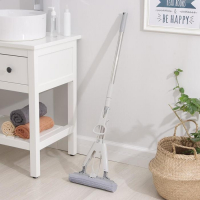 Швабра для мытья пола PVA Доляна, со складным отжимом, насадка 6&times;28 см, телескопическая стальная ручка 105(135) см