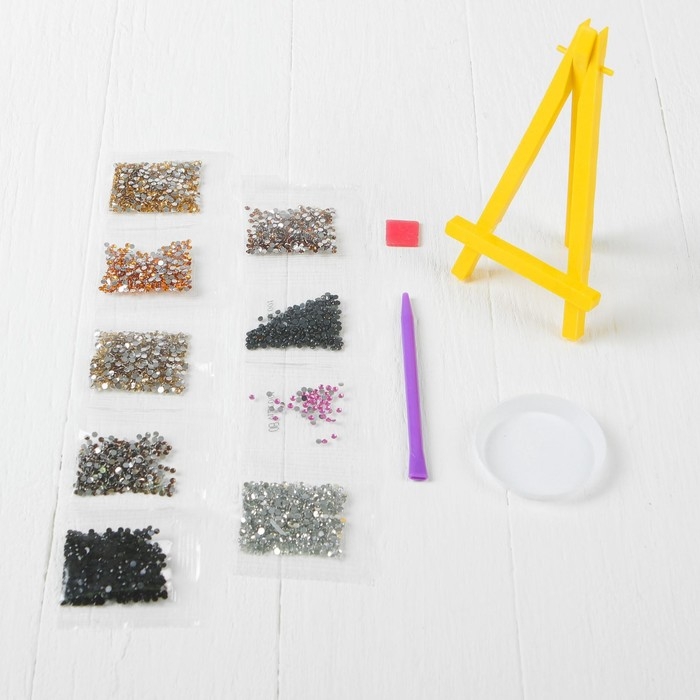 Алмазная мозаика с частичным заполнением на подставке «Тигр», 13 х 19 см, картон Алмазная мозаика с частичным заполнением на подставке «Тигр», 13 х 19 см, картон